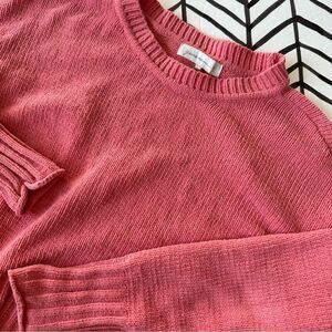 Generation K Cropped Blush Pink Knit Sweater